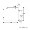 Forno de encastrar Bosch Serie 6 HBG557EB3 com autolimpeza por pirólise, 71L, preto