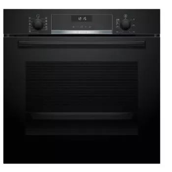 Forno de encastrar Bosch Serie 6 HBG557EB3 com autolimpeza por pirólise, 71L, preto