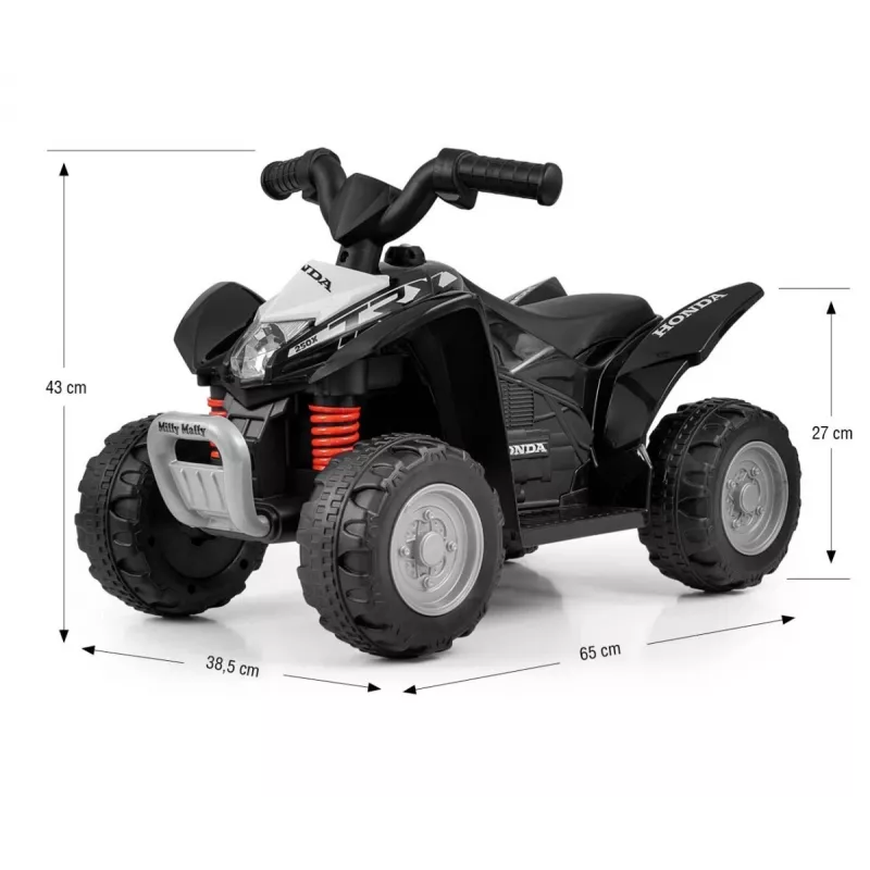 MILLY MALLY Quad Honda ATV a bateria preto