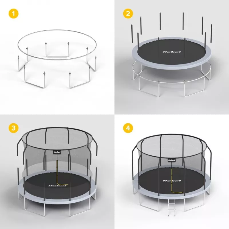 Trampolim REBEL ACTIVE TRAMPOLINE PRO 12FT/366CM