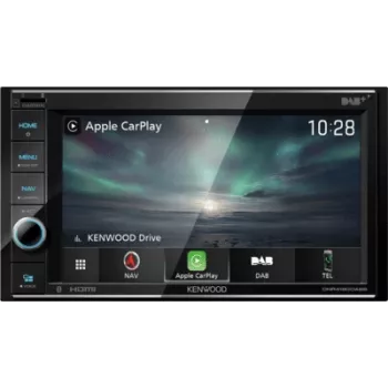 Recetor para automóvel Kenwood DNR4190DABS 6,2 polegadas ecrã tátil 2-DIN Bluetooth DAB+ com navegação Garmin