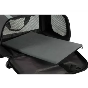 Transportadora com rodas ZOLUX NOMAD para cães e gatos 47x32x27 cm preta
