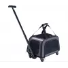 Transportadora com rodas ZOLUX NOMAD para cães e gatos 47x32x27 cm preta