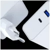 Carregador 3MK FlowPower 45W PD 3.0 QC4+ GaN branco