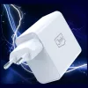 Carregador 3MK FlowPower 45W PD 3.0 QC4+ GaN branco