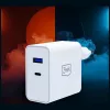 Carregador 3MK FlowPower 45W PD 3.0 QC4+ GaN branco