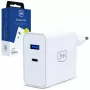 Carregador 3MK FlowPower 45W PD 3.0 QC4+ GaN branco