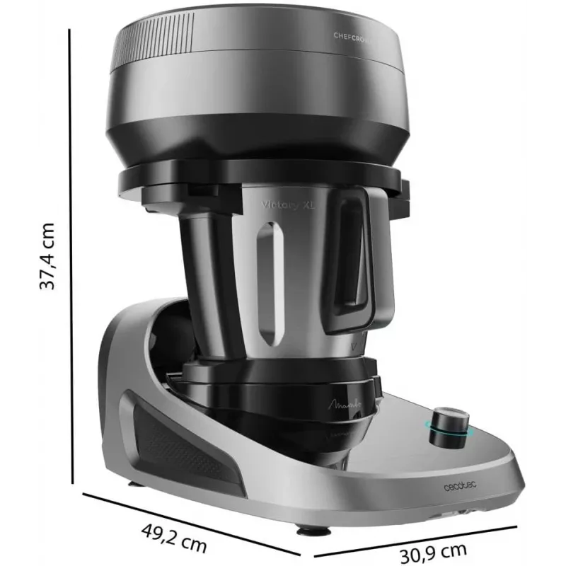 Robot de cozinha multifunções Cecotec Mambo CooKing Victory 1700 W 4,5 L preto/cinzento