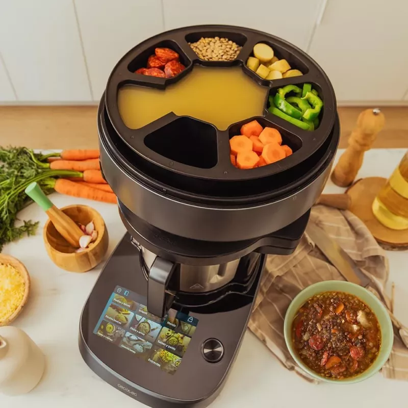 Robot de cozinha multifunções Cecotec Mambo CooKing Victory 1700 W 4,5 L preto/cinzento