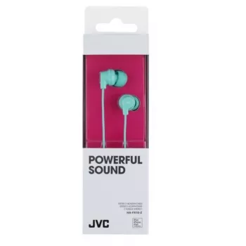 Auscultadores intra-auriculares com fios JVC HA-FX10 azul-claro