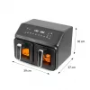 Fritadeira de ar quente dupla ELDOM FR210 DualCrisp, 2200 W, capacidade 8 L, ecrã LED, preta