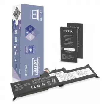 Bateria de portátil MITSU 2700mAh 14,8V (40Wh) 4 células Li-Ion para Lenovo ThinkPad Yoga 260 370 X380 - preta