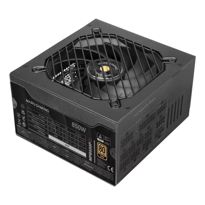 Tacens Mars Gaming MPB850PSI 850W ATX 3.1 80 PLUS Gold Fonte de alimentação semi-modular
