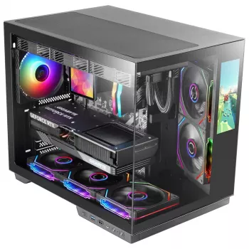 Tacens Mars Gaming MCMIRAGE Caixa de computador midi-tower preta