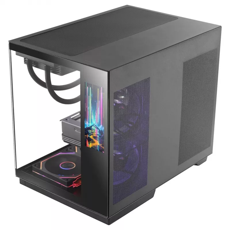 Tacens Mars Gaming MCMIRAGE Caixa de computador midi-tower preta