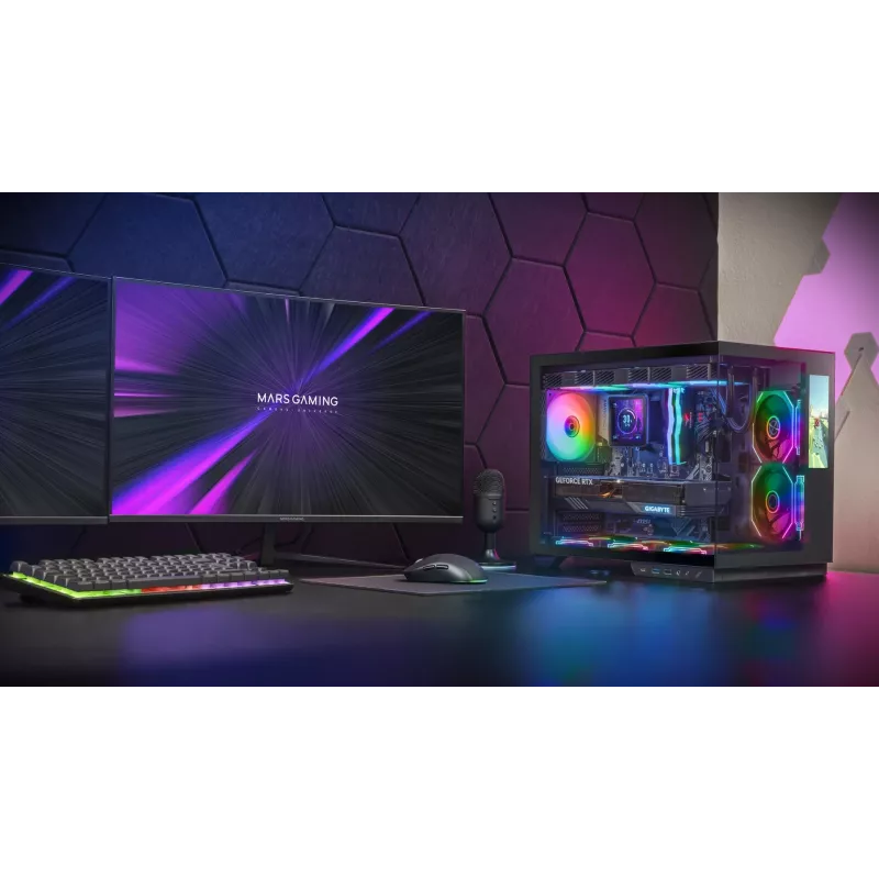 Tacens Mars Gaming MCMIRAGE Caixa de computador midi-tower preta
