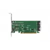 ICY DOCK EXLink MB308A Placa adaptadora PCIe 4.0 x16 NVMe com 2 x conectores SlimSAS 8i (SFF-8654) e Redriver