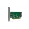ICY DOCK EXLink MB308A Placa adaptadora PCIe 4.0 x16 NVMe com 2 x conectores SlimSAS 8i (SFF-8654) e Redriver