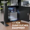 ONKRON FPRO2L-40-B Suporte de chão para televisor 55-100 polegadas, preto, capacidade de carga 100 kg, carrinho AV móvel