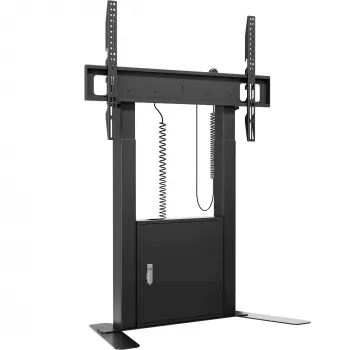 ONKRON FPRO2L-40-B Suporte de chão para televisor 55-100 polegadas, preto, capacidade de carga 100 kg, carrinho AV móvel