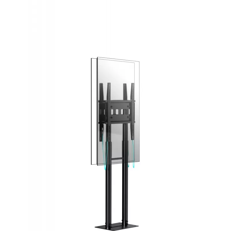 ONKRON FPRO2L-20-B Carrinho de TV móvel para televisor 55-100 polegadas, preto