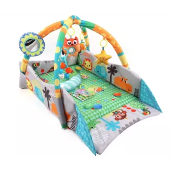 MILLY MALLY Tapete de atividades 4 em 1 selva, piscina seca, parque