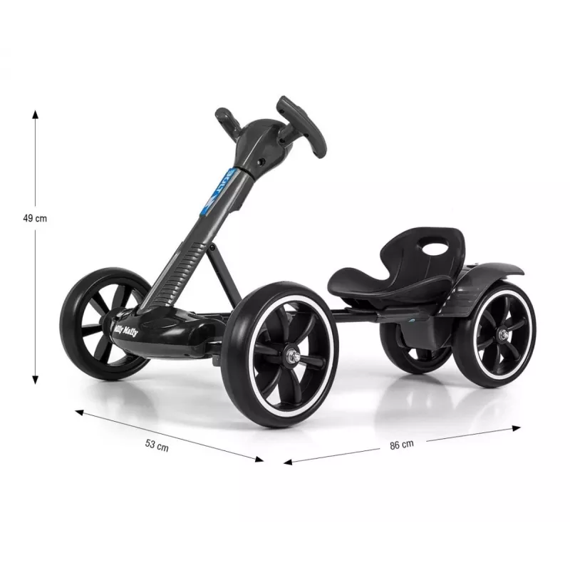 MILLY MALLY Go-kart elétrico Bolt preto