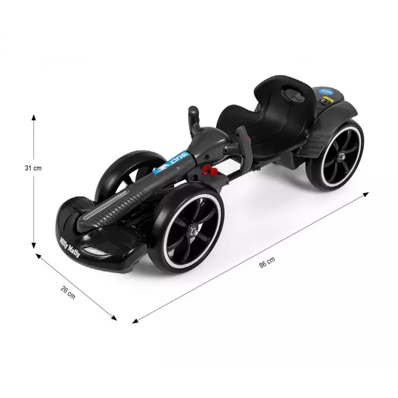 MILLY MALLY Go-kart elétrico Bolt preto