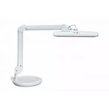 MAUL Candeeiro de secretária LED Intro regulável com base branco
