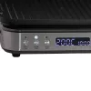 ELDOM GK200 GRILO Grelhador de contacto 2000W com termostato regulável, placas antiaderentes, preto/prateado