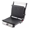 ELDOM GK200 GRILO Grelhador de contacto 2000W com termostato regulável, placas antiaderentes, preto/prateado
