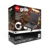 ELDOM GK200 GRILO Grelhador de contacto 2000W com termostato regulável, placas antiaderentes, preto/prateado