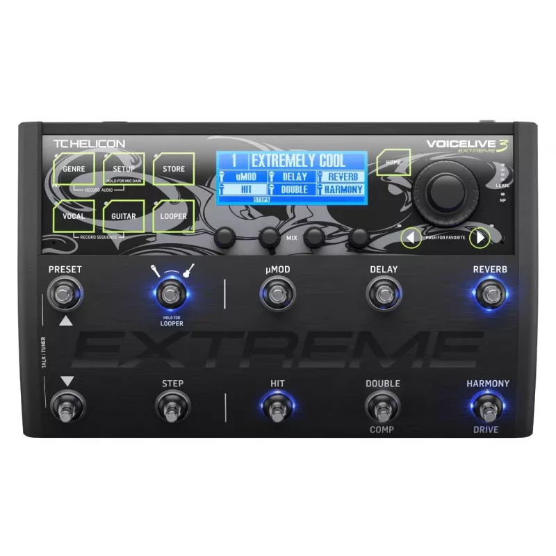 TC-Helicon VoiceLive 3 Extreme - Processador multiefeitos para guitarra e voz com looper