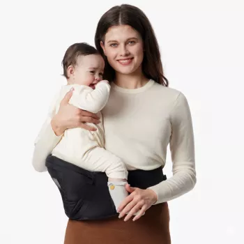 Cadeirinha de bebé Momcozy Hüfttrage preto tamanho M