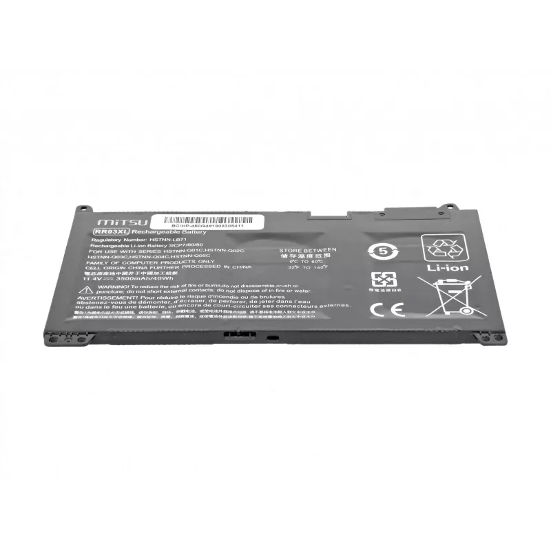 Bateria MITSU para HP 450 G4, 470 G4 3500 mAh (40 Wh) 11,4 Volt