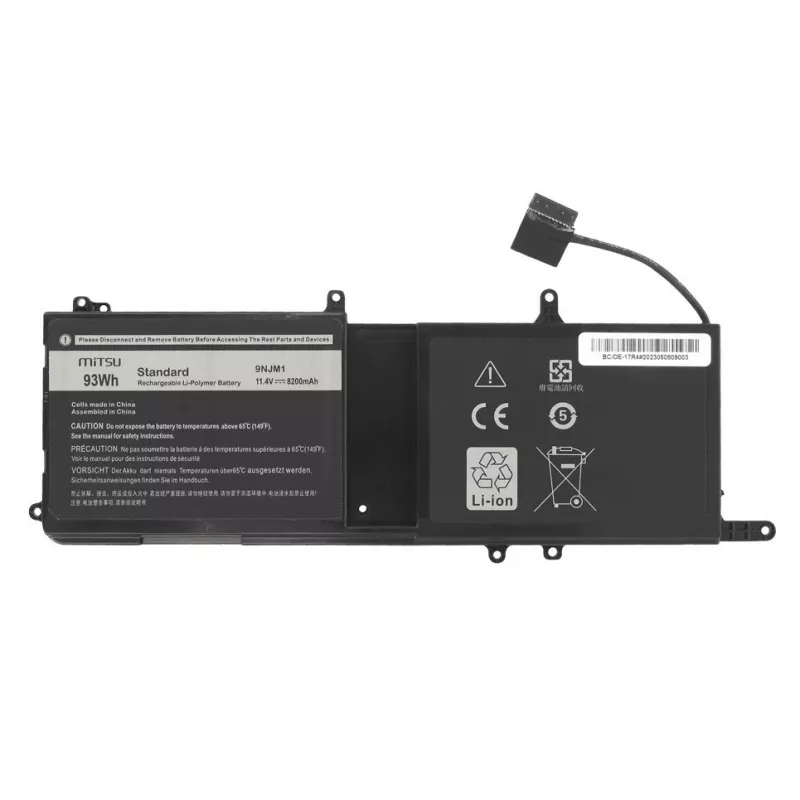 Bateria de portátil MITSU para Dell Latitude 3410, 3510, Inspiron 5401, 5402, 5501, 5502, 5505 - 3600mAh, 11,4V, 41Wh, Li-Ion