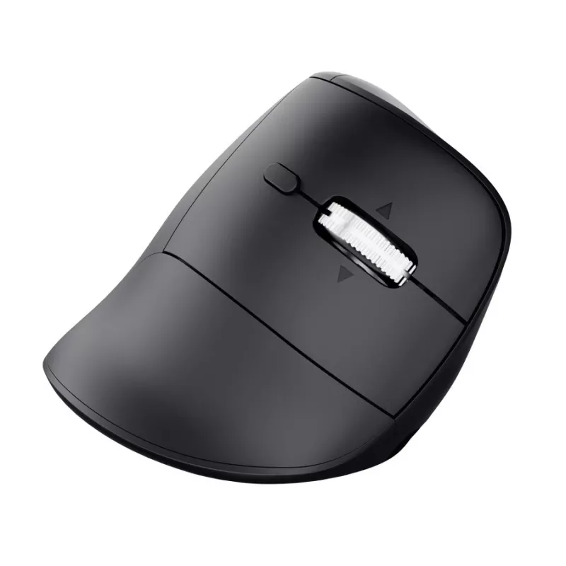 Rato sem fios Trust Vyran Ergo Hyperscroll - para destros, ótico, 4800 DPI, RGB, recarregável