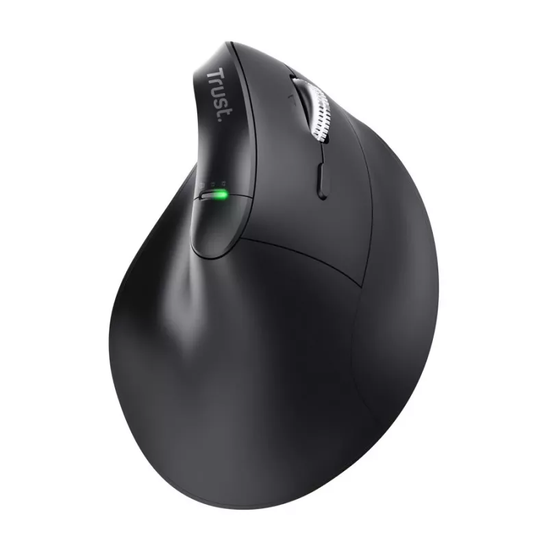 Rato sem fios Trust Vyran Ergo Hyperscroll - para destros, ótico, 4800 DPI, RGB, recarregável