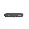Powerbank Gembird PB10-PD20-LCD-01 com cabos integrados, carregamento rápido 20W, 10000 mAh, preto