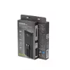 Powerbank Gembird PB10-PD20-LCD-01 com cabos integrados, carregamento rápido 20W, 10000 mAh, preto