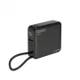 Powerbank de carregamento rápido Gembird PB10-WPC15-LCD-01 com carregador sem fios, 20 W, 10000 mAh, preto
