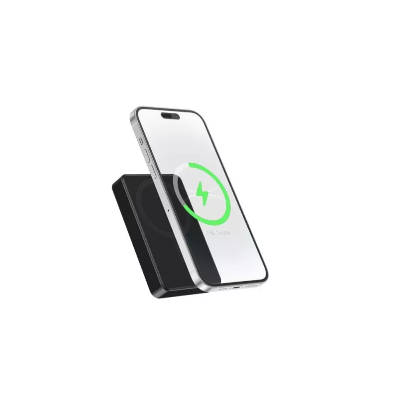 Powerbank magnética sem fios Gembird PB10-WPC15M-01 15W, 10000 mAh, preto