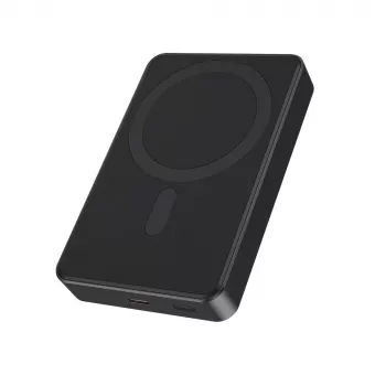 Powerbank magnética sem fios Gembird PB10-WPC15M-01 15W, 10000 mAh, preto