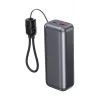 Powerbank compacta de carregamento rápido Gembird PB10-PD20-LCD-02 com ecrã LCD, 20W, 10000 mAh, Space Grey