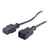 Cabo de alimentação APC - IEC 60320 C19 para IEC 60320 C20, 2,5 m, preto