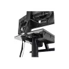 Ergotron WorkFit-C Single HD estação de trabalho sentado/em pé - carrinho móvel - preto, cinzento - 12,7 kg - 76,2 cm (30 polegadas) - VESA 75x75, 100x100, 200x100, 200x200 - 360°