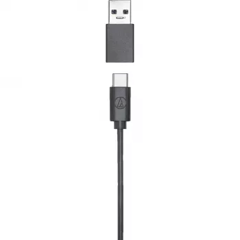 Audio-Technica ATR4750-USB microfone condensador preto USB-C USB-A