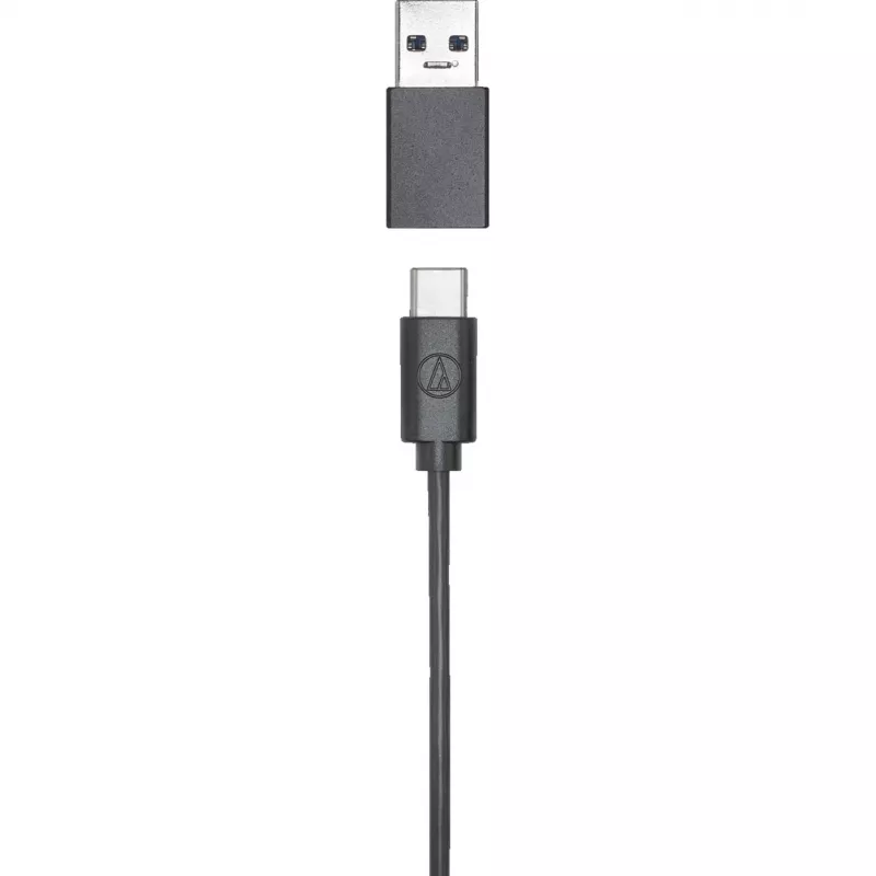Audio-Technica ATR4750-USB microfone condensador preto USB-C USB-A