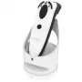 Socket Mobile DURASCAN D720 leitor de códigos de barras linear e QR branco com base de carregamento