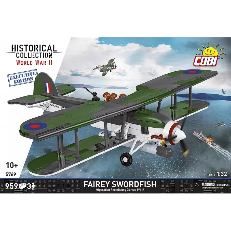 COBI KLOCKI blocos de construção Fairey Swordfish Executive Edition 959 peças